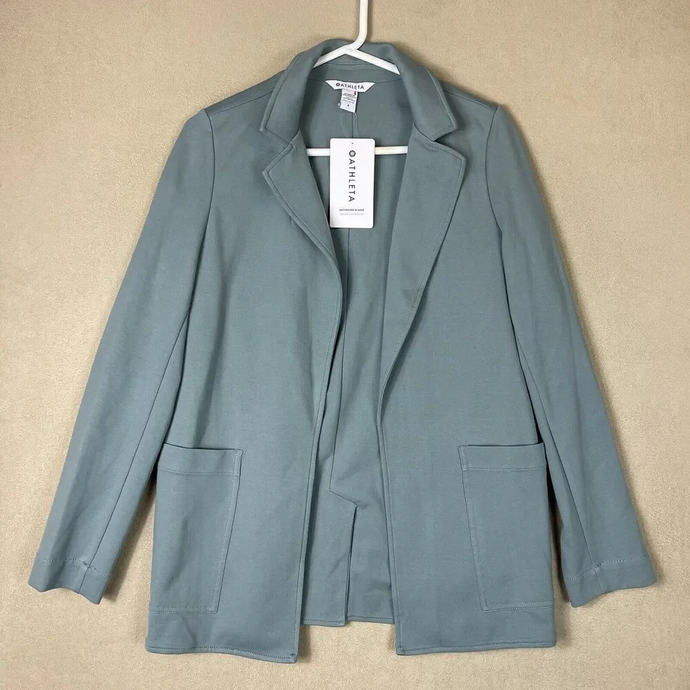 Athleta Jacket Womens 6 Gray Eastbound Blazer Casual‎ Workwear Top Adult NWT
